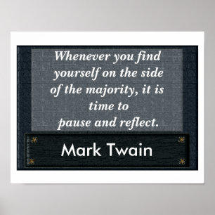 Pause und Reflektieren - Poster-Zitat Poster