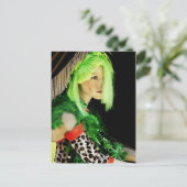 Pause während Mardi Gras einlegen Postkarte (Stehend Vorderseite)