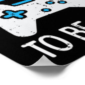 Paused My Game Gamer Controller Gaming Boys Kids M Poster (Ecke)