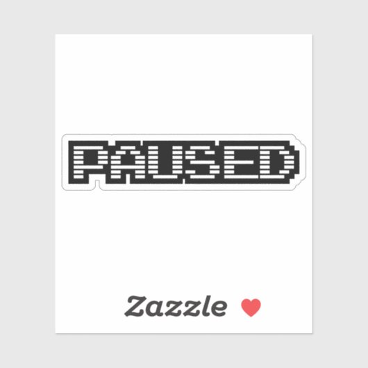 PAUSED STICKER (Blatt)