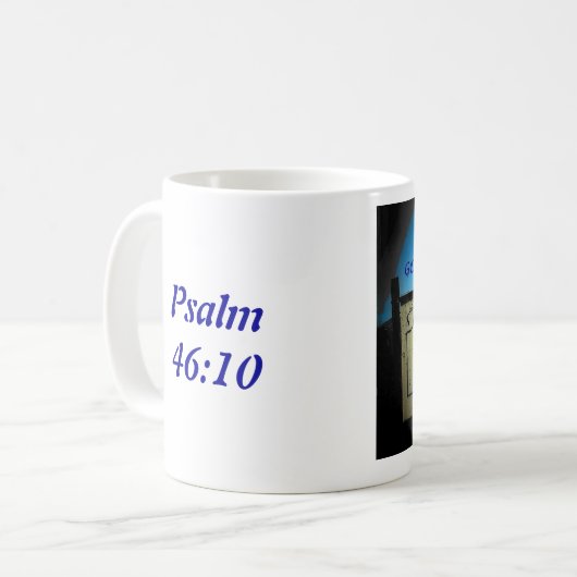 Pausen-Erholungs-Anbetungs-Gott-Lieben Sie Kaffeetasse (Vorderseite Links)