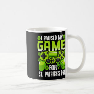 Pausen mein Spiel für St Patricks Day Video Game I Kaffeetasse