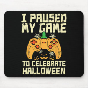 Pausen mein Spiel Halloween Gamer-Kostüm-Jungs Mousepad
