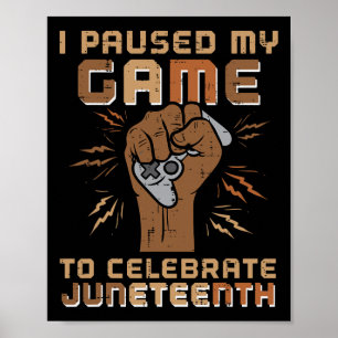 Pausen mein Spiel im 19. Jungen Jungs Kind Poster