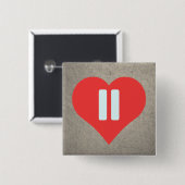 Pausen-Symbol-Piktogramm Button (Vorne & Hinten)