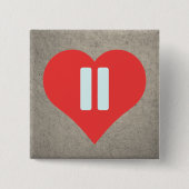 Pausen-Symbol-Piktogramm Button (Vorderseite)