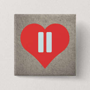 Pausen-Symbol-Piktogramm Button