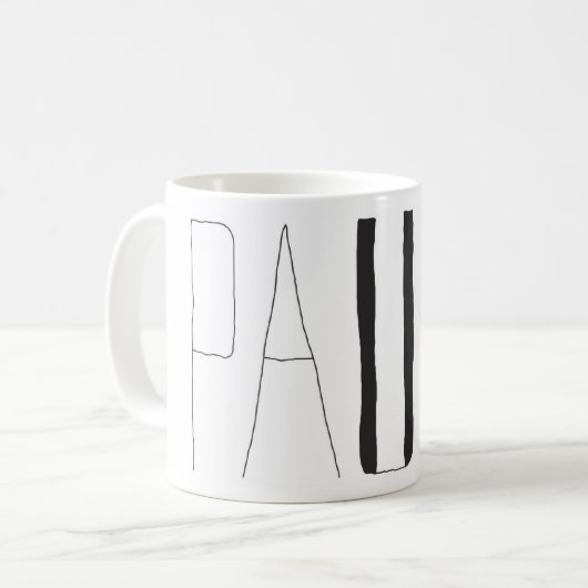 Pausen-Tasse Kaffeetasse (Vorderseite Links)