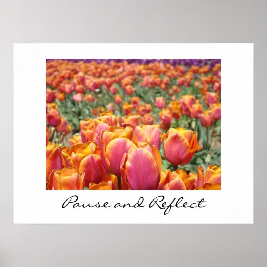 Pausen und Reflektorkunst drucken farbenfrohe Tuli Poster (Vorne)