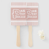 Pausenpfropfen in lila pink Fortsetzung Christlich Fächer (Vorne und Hinten)