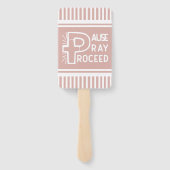 Pausenpfropfen in lila pink Fortsetzung Christlich Fächer (Rückseite)