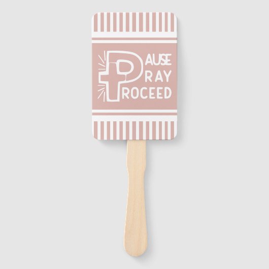 Pausenpfropfen in lila pink Fortsetzung Christlich Fächer (Vorderseite)