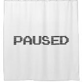 PAUSIERT DUSCHVORHANG (Vorderseite)