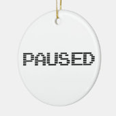 PAUSIERT KERAMIK ORNAMENT (Links)