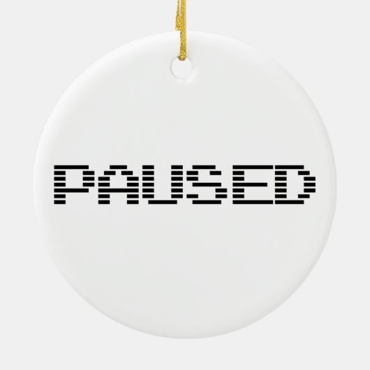 PAUSIERT KERAMIK ORNAMENT (Hinten)