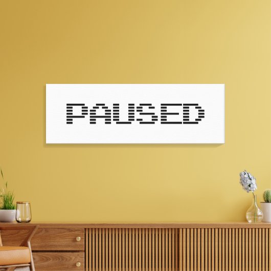 PAUSIERT LEINWANDDRUCK (Insitu (Wohnzimmer))