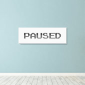 PAUSIERT LEINWANDDRUCK (Insitu (Holzboden))