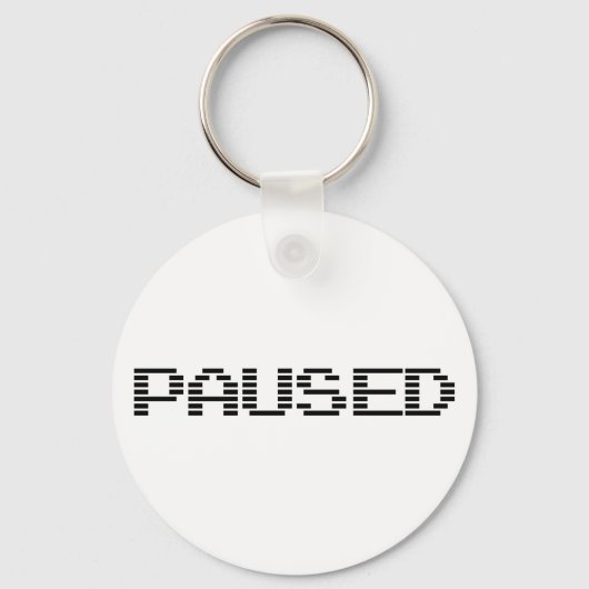 PAUSIERT SCHLÜSSELANHÄNGER (Vorderseite)