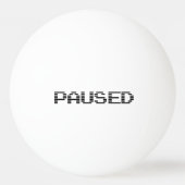 PAUSIERT TISCHTENNISBALL (Rückseite)
