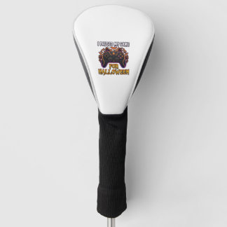 Pausiertes Spiel Halloween Controller Fledermäuse Golf Headcover