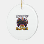 Pausiertes Spiel Halloween Controller Fledermäuse Keramik Ornament (Links)