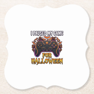 Pausiertes Spiel Halloween Controller Fledermäuse  Untersetzer