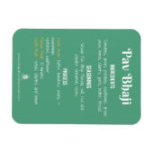 Pav Bhaji Rezept Magnet für Instant Pot (Horizontal)