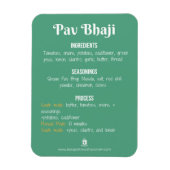 Pav Bhaji Rezept Magnet für Instant Pot (Vertikal)