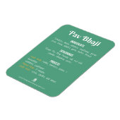 Pav Bhaji Rezept Magnet für Instant Pot (Linke Seite)