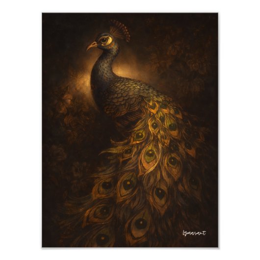 Pavão em Luz Barroca Fotodruck (Vorne)