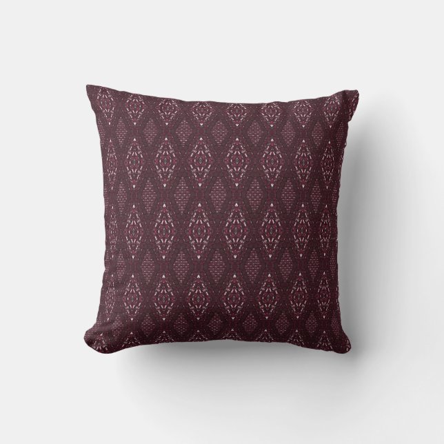 Pave Diamonds Garnet Throw Kissen (Vorderseite)
