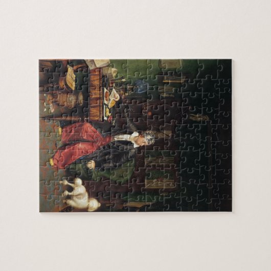 Pavel Fedotow das Frühstück des Aristokraten Puzzle (Horizontal)