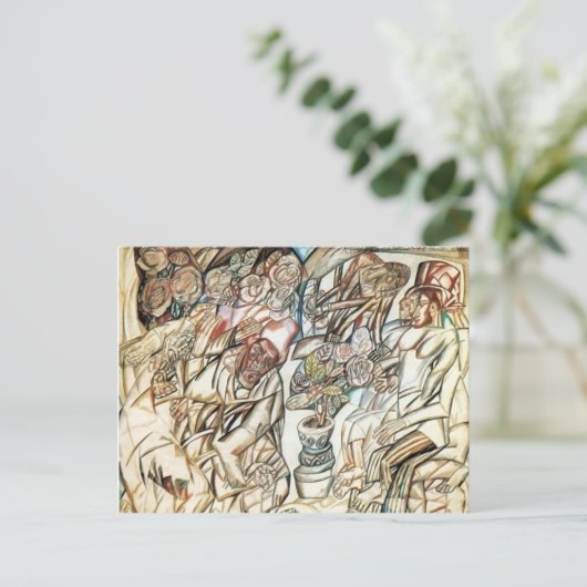 Pavel Filonov - der Garten Postkarte (Stehend Vorderseite)