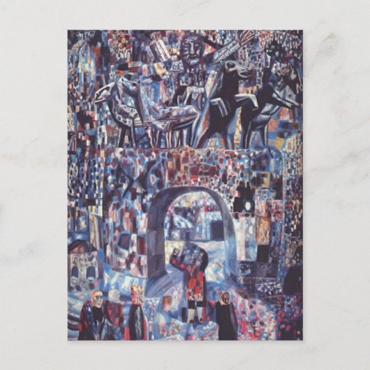 Pavel Filonov: Die Narva Gates Postkarte (Vorderseite)