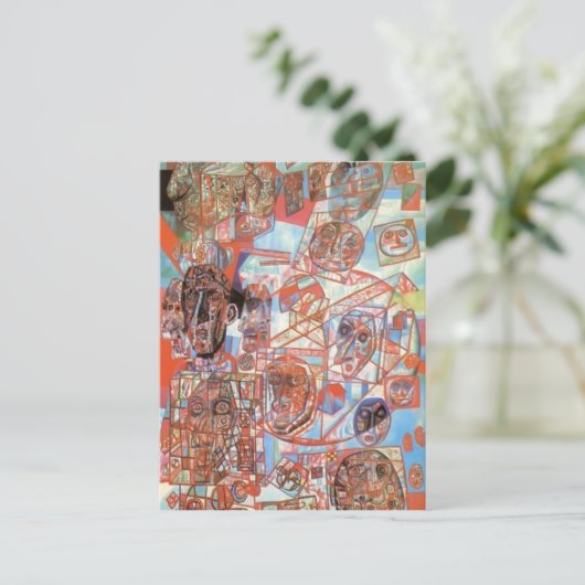 Pavel Filonov - Ein Mann in der Welt Postkarte (Stehend Vorderseite)