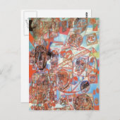 Pavel Filonov - Ein Mann in der Welt Postkarte (Vorne/Hinten)