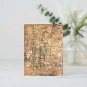 Pavel Filonov - Nach dem Raid Postkarte (Stehend Vorderseite)