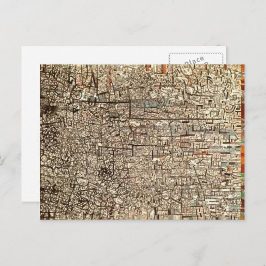 Pavel Filonov ohne Titel (nicht objektive Zusammen Postkarte (Vorne/Hinten)