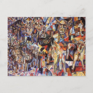 Pavel Filonov - Tiere Postkarte