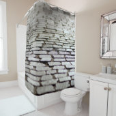 Pavement cobblestones walkway duschvorhang (Beispiel)