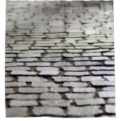 Pavement cobblestones walkway duschvorhang (Vorderseite)