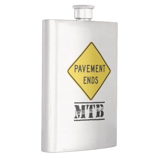 Pavement Ends Mountain Biking Flachmann (Rechts)