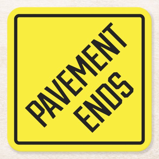 Pavement Ends Paper Untersetzer (Vorderseite)