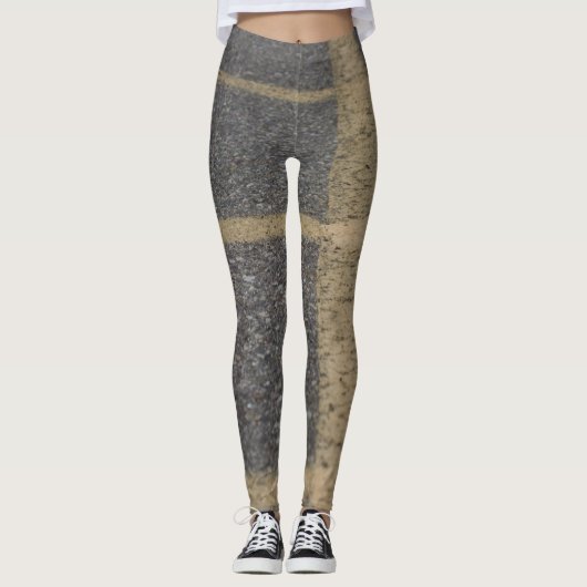Pavement-Fotografie Leggings (Vorderseite)