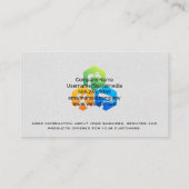 Paver | Design-Hard-Hat-Gear-Logo Visitenkarte (Rückseite)