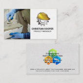 Paver | Design-Hard-Hat-Gear-Logo Visitenkarte (Vorne/Hinten)