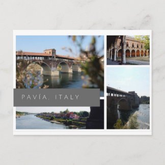 Pavía, Italien Postkarte