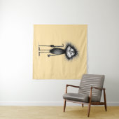 Pavian baboon wandteppich (Beispiel (Horizontal))