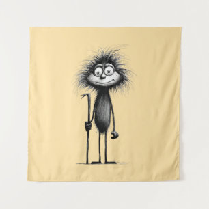 Pavian baboon wandteppich