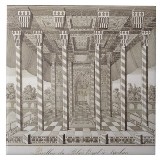 Pavillon an Royal Palace in Isfahan, von 'Voy Fliese (Vorderseite)